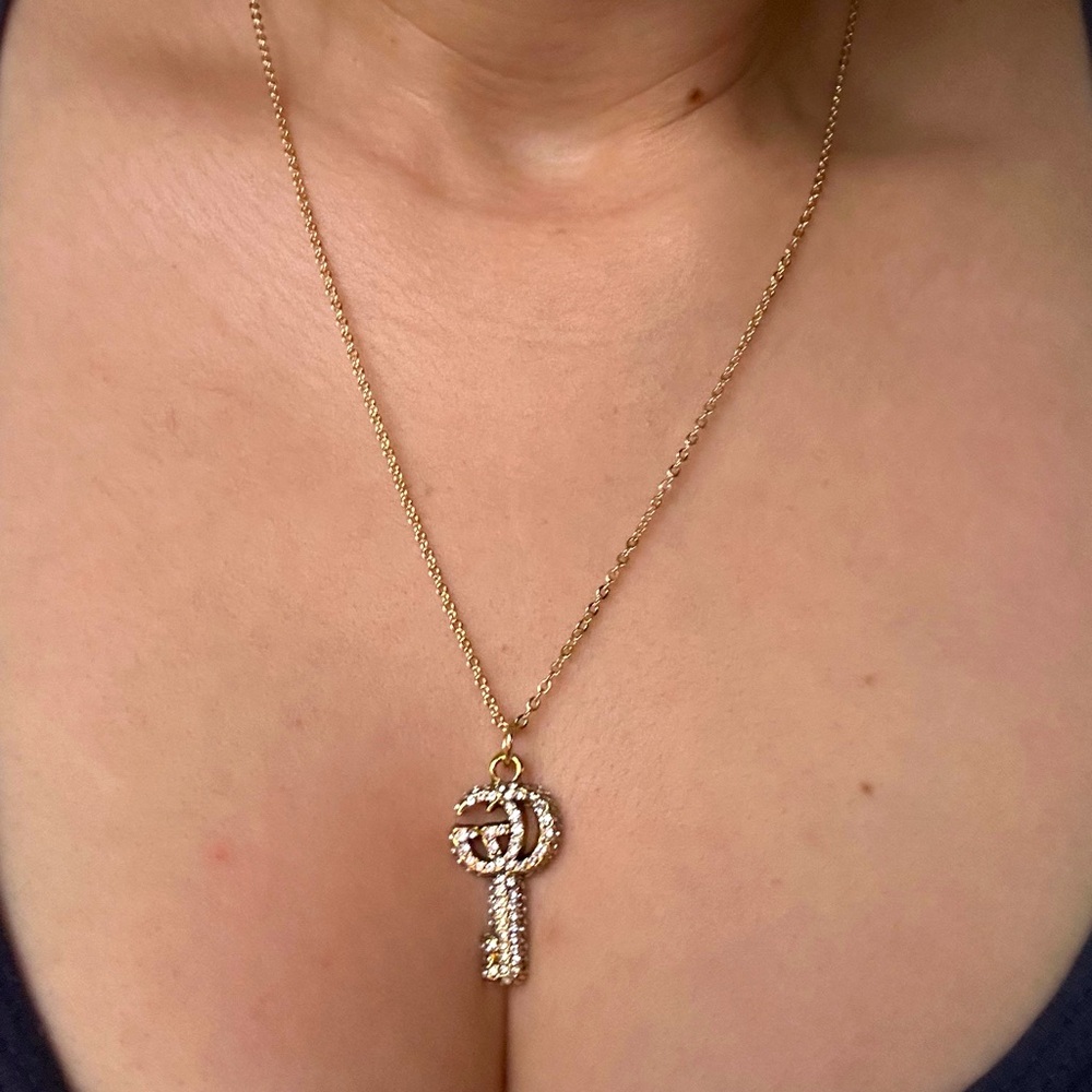 GUCCI CHARM / Pendant Key Rhinestones 14*27